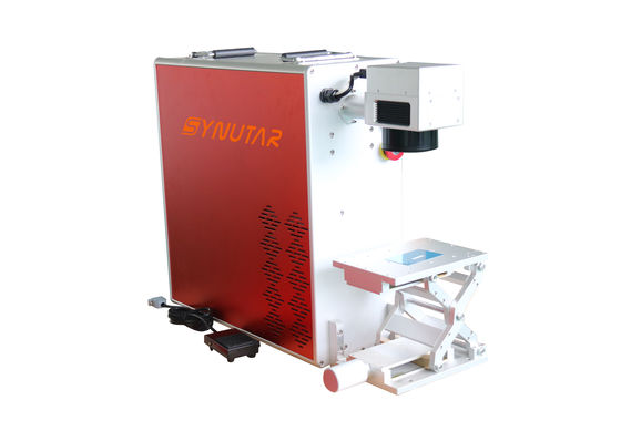Máquina de gravação a laser de fibra de metal 20w / 30w Portátil todo-em-um tipo