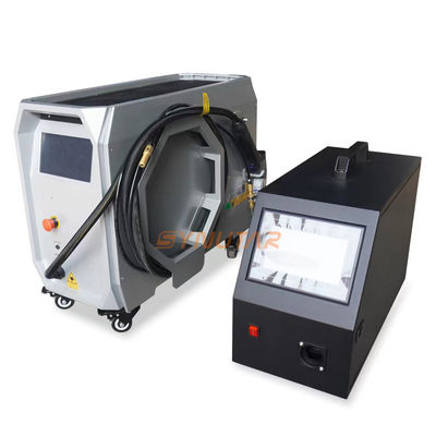 Pequena máquina portátil de soldagem a laser de 800W/1200W com sistema de arrefecimento por ar