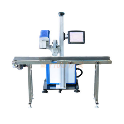 Máquina de marcação automática a laser de 100 W de potência Fibra / CO2 / Laser UV voador