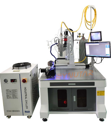 Máquina de solda automática a laser de 4 eixos 2000W / 3000W para bateria de lítio