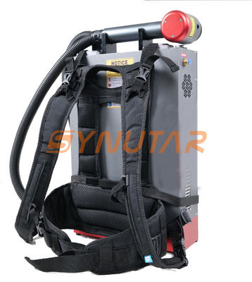 Máquina de limpeza a laser de mochila portátil 220V 100W Limpeza a laser de ferrugem Segurança e móvel