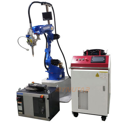 Bateria de armazenamento de energia automática / gabinete de bateria de lítio Máquina de soldagem a laser de braço robótico de seis eixos