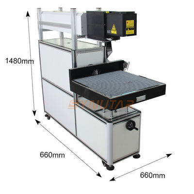 Máquina de Marcação a Laser de CO2 AC220V 50Hz 10A para ambiente de trabalho de temperatura 0-45C