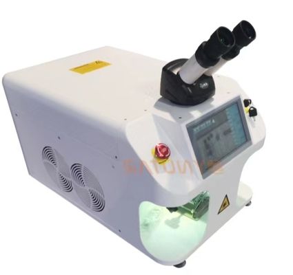 Máquina de soldadura a laser de jóias de precisão com diâmetro de ponto a laser de 0,2-2 mm, precisão de posicionamento de 0,01 mm