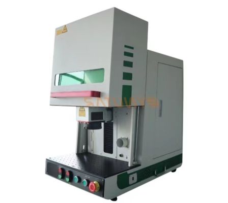 Air Cooled 1064nm Máquina de marcação a laser de fibra de mesa com 0,2 mm de altura de caracteres