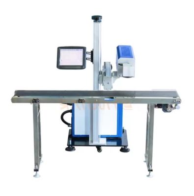 Máquina de marcação a laser de precisão de CO2 com potência a laser de 100W EZCAD Software e sistema de refrigeração por água