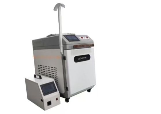 Máquina de solda a laser industrial de 1 kW 2 kW para resfriamento a ar de 20 mm de profundidade de aço inoxidável